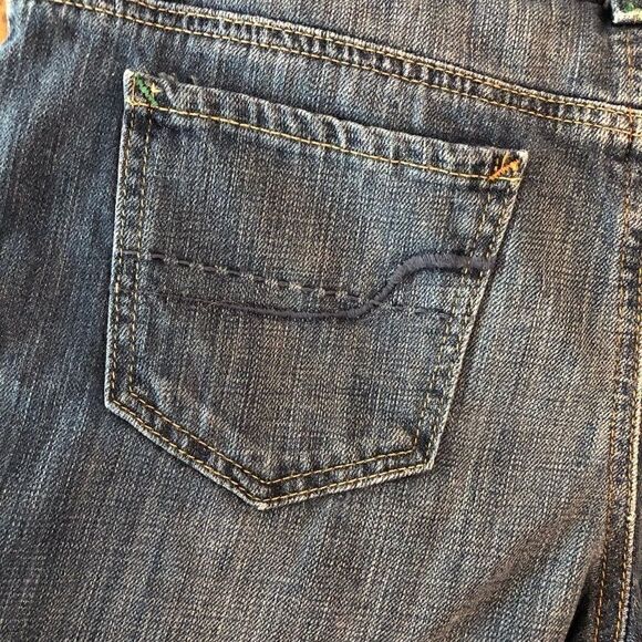 Tommy Hilfiger 10 Blue Denim Roll-up Cuff Cotton Shorts - Picture 8 of 8